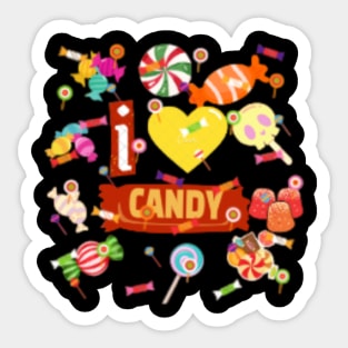 I love Candy Sticker